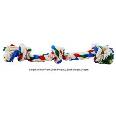 Super Dog Dog Toys Three Knotted Cotton Rope Toy Small